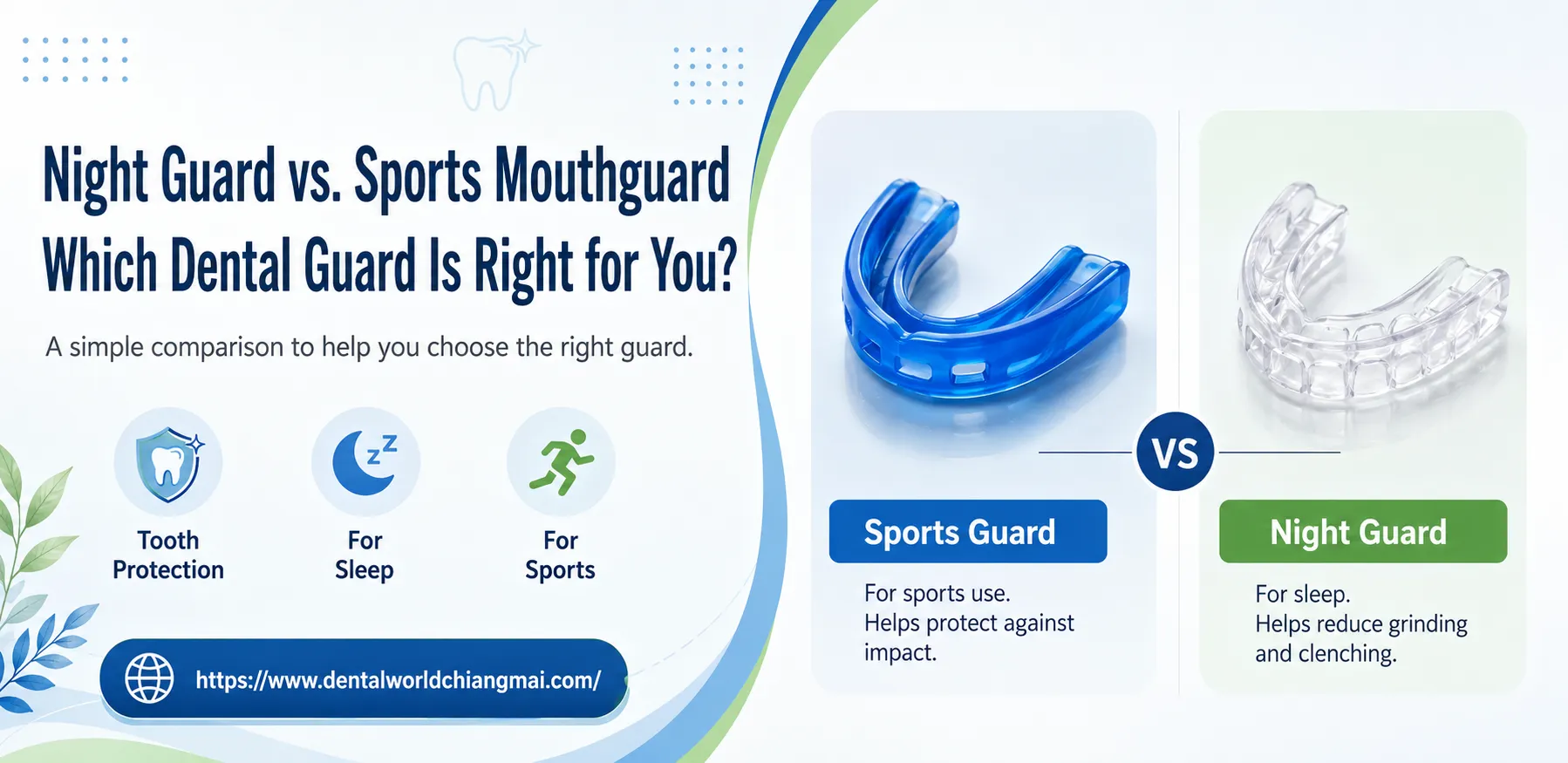 Night Guard vs. Sports Mouthguard
